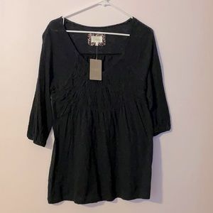 Anthropologie black top size large.